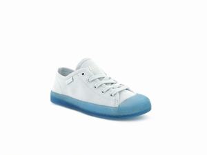 Palladium Gyerek Tornacipő - Pallaphoenix Lace Szürke/Kék | 103MQEWYF